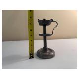 Antique Pewter "Slush Lamp" and assorted Metal Decorative Items