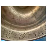 Antique Pewter "Slush Lamp" and assorted Metal Decorative Items