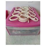 Lot of Ladies Scarves & Hanging Scarf Holder