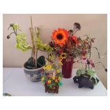 Lot of Asst Faux Plants