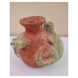 Terra Cotta Iguana Vase