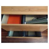 Wood Two-Drawer Filing Cabinet