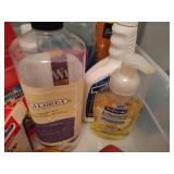 Lot of Cleaning Supplies/Iron & Mini Ironing Board