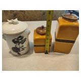 Pier 1 Rooster Canisters + Additional Jar