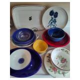 Lot of Asst Serving Trays/Bowls