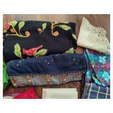 Lot of Asst Table Cloths/Napkins/Runners/Etc