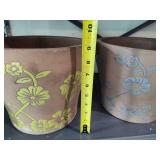 Three Terra Cotta Planters