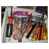 Lot of Assorted Screwdrivers/Bits & More