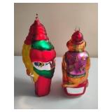 Department 56 Vintage Hand Blown Mercury Glass Parrot & Monkey