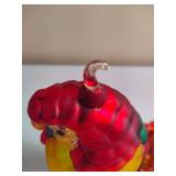 Department 56 Vintage Hand Blown Mercury Glass Parrot & Monkey