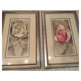 Floral "HomeStudio" Framed Art Signed by Cheri Blum