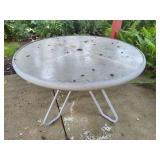 Round Glass Outdoor Table