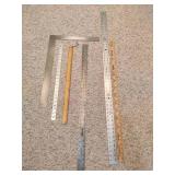 Assortment of Rulers & Square