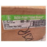 Box of Acid Free Foam Boards *New*
