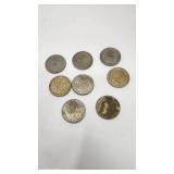Lot of 8 Vintage Gaming Tokens