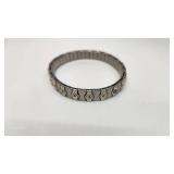 Spiedel Stainless and 14k Stretch Bracelet - 13.09g