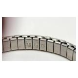 Spiedel Stainless and 14k Stretch Bracelet - 13.09g