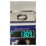 Spiedel Stainless and 14k Stretch Bracelet - 13.09g