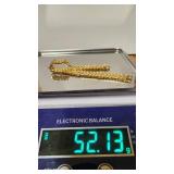 9" Heavy 14k Marked Bracelet - 52.13g