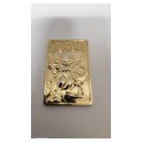 Rare 1999 Collectors Gold Pokemon "Mewtwo" Token - 57.17g