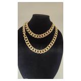 Unmarked 42" White Gold Tone Hollow-Link Chain - 206.06g