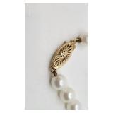 Vintage 14k and Pearl 23" Necklace - 31.25g