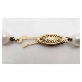 Vintage 14k and Pearl 23" Necklace - 31.25g