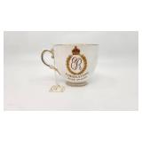 Antique "Queen Elizabeth 1953 Coronation" Fine English Bone China Collectors Teacup