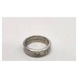 Vintage Tiffany & Co "1837" Sterling Silver Band Ring Circa 1997 - Size 9.25