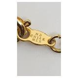 14k "Evil Eye" Beaded Bracelet - 7"