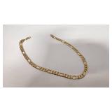 Heavy 14k Stamped Figaro 21" Chain Necklace - 60.99g