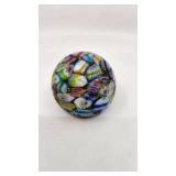 Beautiful Italian Millefiore Glass Paperweight