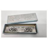 Antique Demark Silver Comb in Original Box - Hallmarked - 43.45g