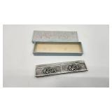 Antique Demark Silver Comb in Original Box - Hallmarked - 43.45g