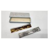 Antique Demark Silver Comb in Original Box - Hallmarked - 43.45g