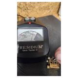 Antique14k Stamped Birdcage Music Box Pendant with Sapphire, Ruby and Pearl Accents - Approx 1" Square - 23.24g