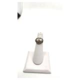 Vintage Sterling and Mother of Pearl Ring -  Size 3.5