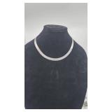 Heavy Vintage Sterling Silver 18" Necklace