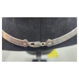 Heavy Vintage Sterling Silver 18" Necklace