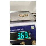 Very Nice 12k yellow gold and pearl bracelet - 8"