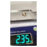 18k Ring with Pearls and Clear Stones - Size 10