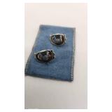 Retired James Avery Sterling Silver "Thistle" Pin with Rare Matching Earrings