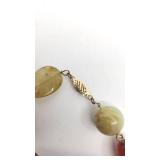 14k and Chunky Gemstone Necklace 18"