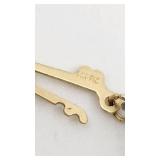 14k and Chunky Gemstone Necklace 18"