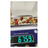 14k and Chunky Gemstone Necklace 18"