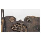Vintage Brass Harley Davidson Belt Buckle