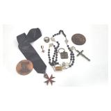 Lot of Masonic/Knights Templar Items including Sterling Silver