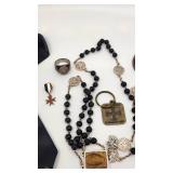 Lot of Masonic/Knights Templar Items including Sterling Silver