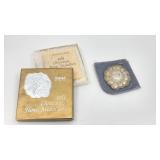 Towle 1984 Sterling Silver Christmas Floral Ornament