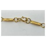 Beautiful Tiffany & CO Elsa Peretti "Open Heart" Pendant Necklace in 18k Yellow Gold